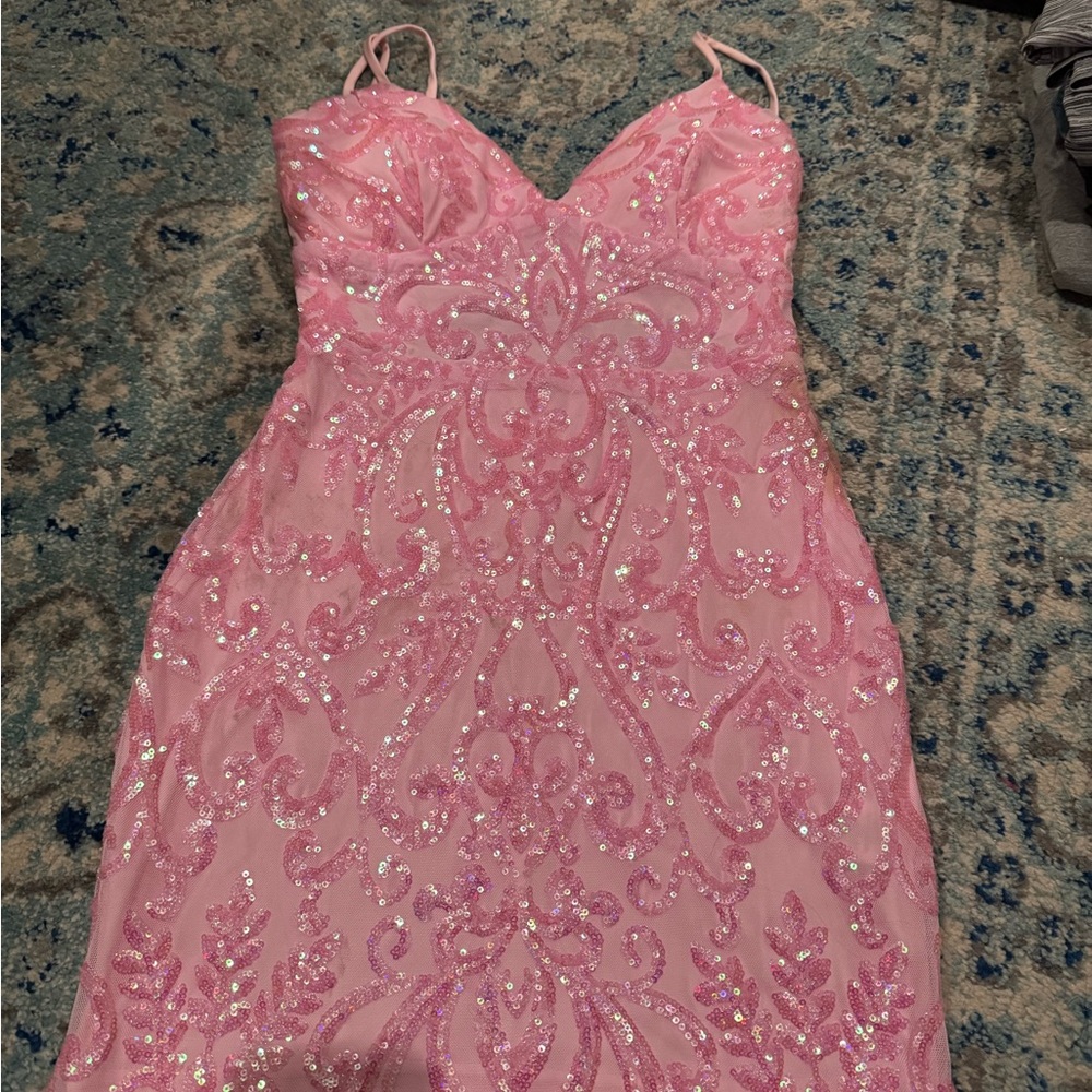 Windsor Light Pink Sequin Dress